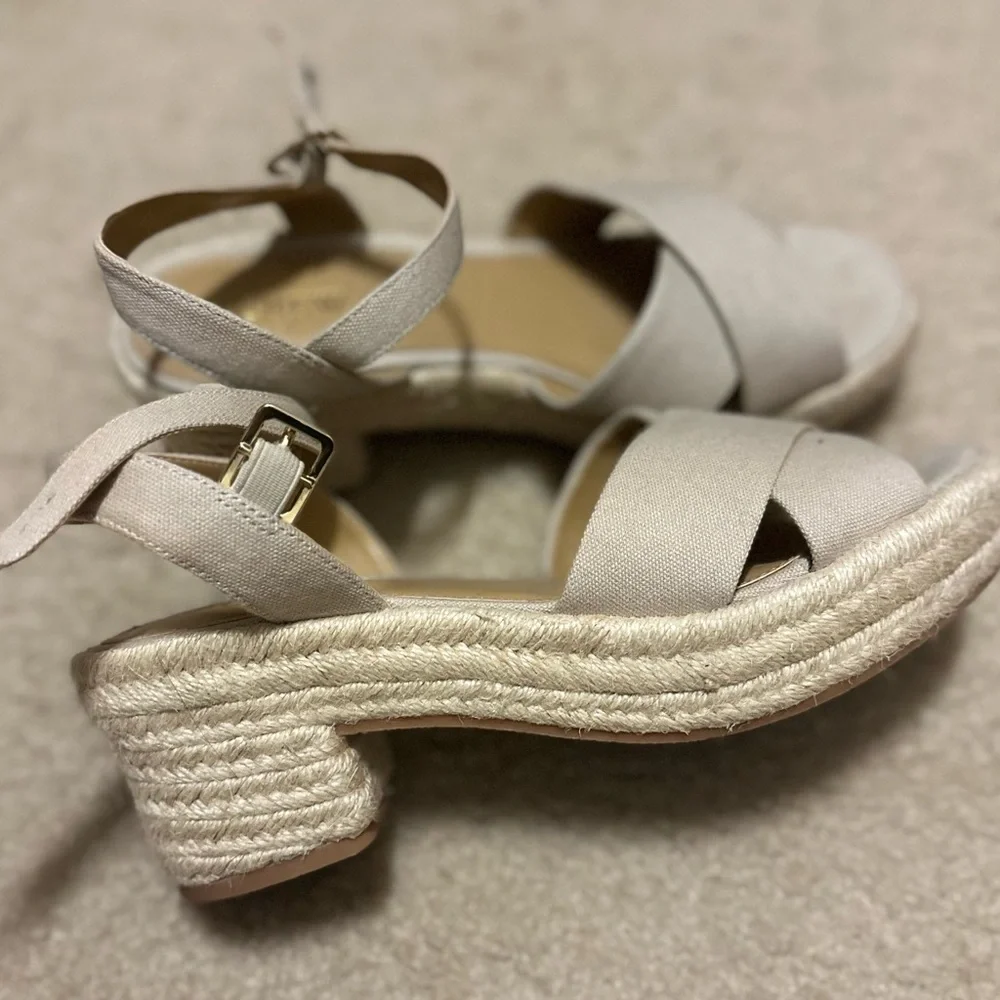 J. Crew Cream Espadrille Sandals - Picture 2 of 2